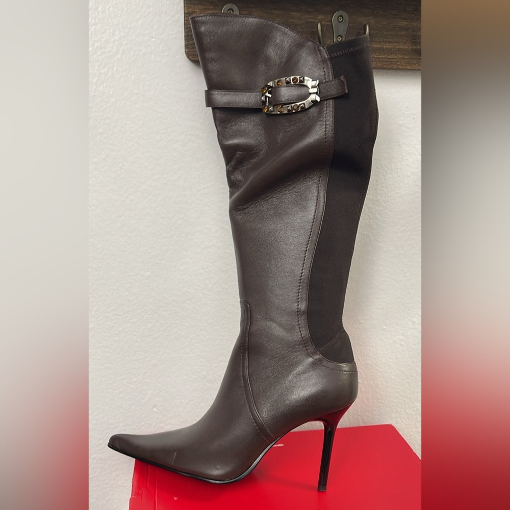Paolini collection brown leather heels